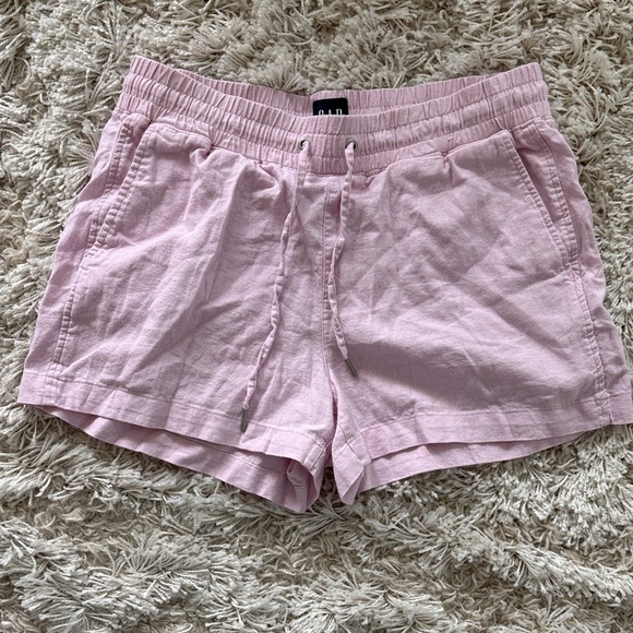 GAP Pants - GAP Light Pink Linen Blend Shorts Size M